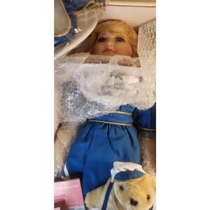 William Tung Porcelain Doll "Wren" 28" Limited Edition 3/1500 with COA & Bear
